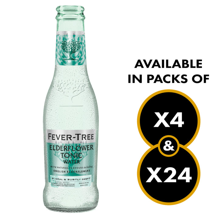 Fever-Tree Elderflower Tonic Water 200ml Bottles