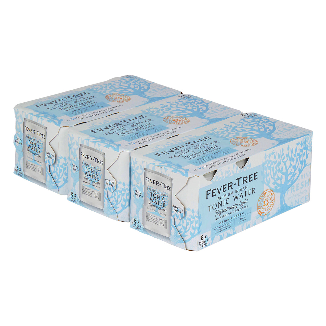 Fever-Tree Refreshingly Light Indian Tonic Water 150ml Cans