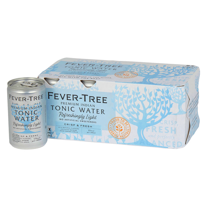 Fever-Tree Refreshingly Light Indian Tonic Water 150ml Cans